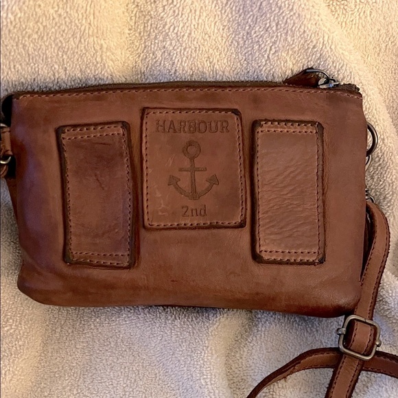 Harbour 2nd Woven Belt Leather Crossbody Bag in Brown - Picture 1 of 13